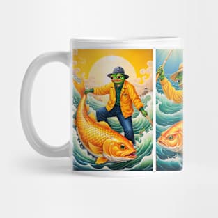 Pepe Goes Fishing 4 Mug